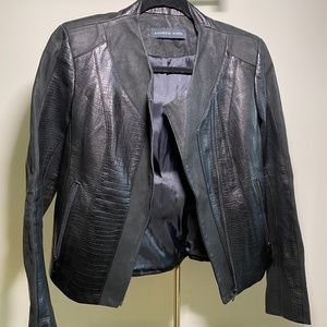 Andrew Marc Black Leather Jacket